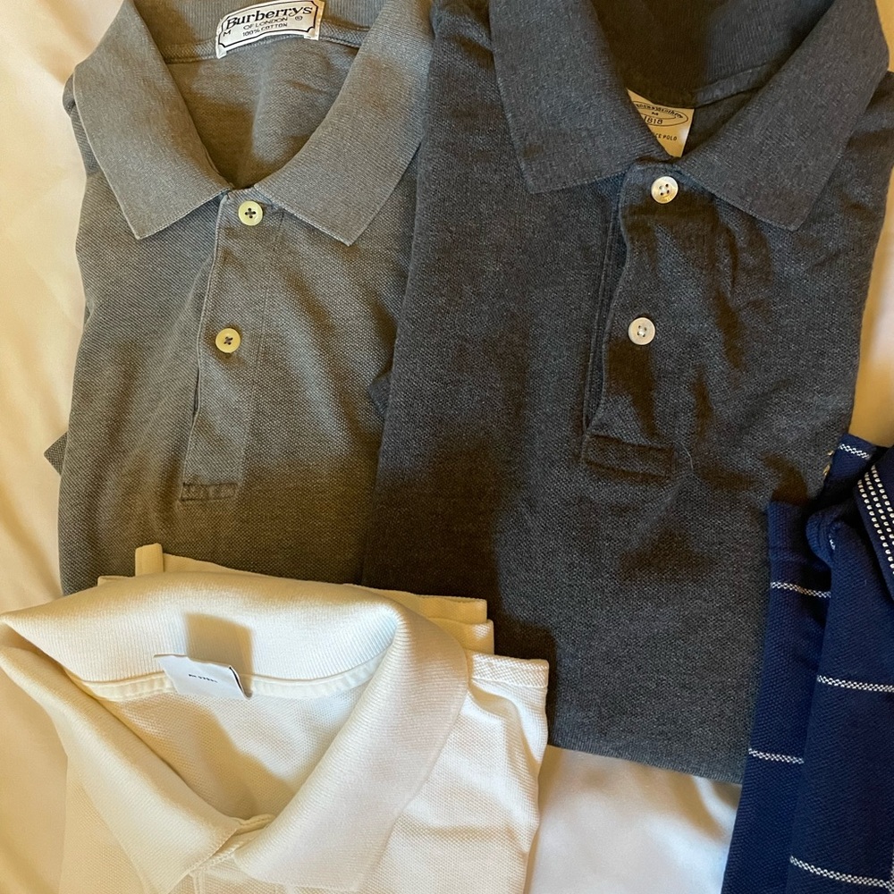 Burberry and brooks brothers Men's Shirt bundle - White, Gray, and Blue  medium - Picture 4 of 8